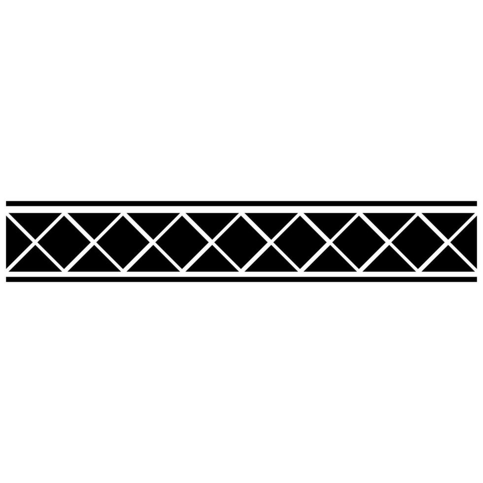 aztec mönster ikon vektor. gräns illustration tecken. stam- mönster symbol eller logotyp. vektor