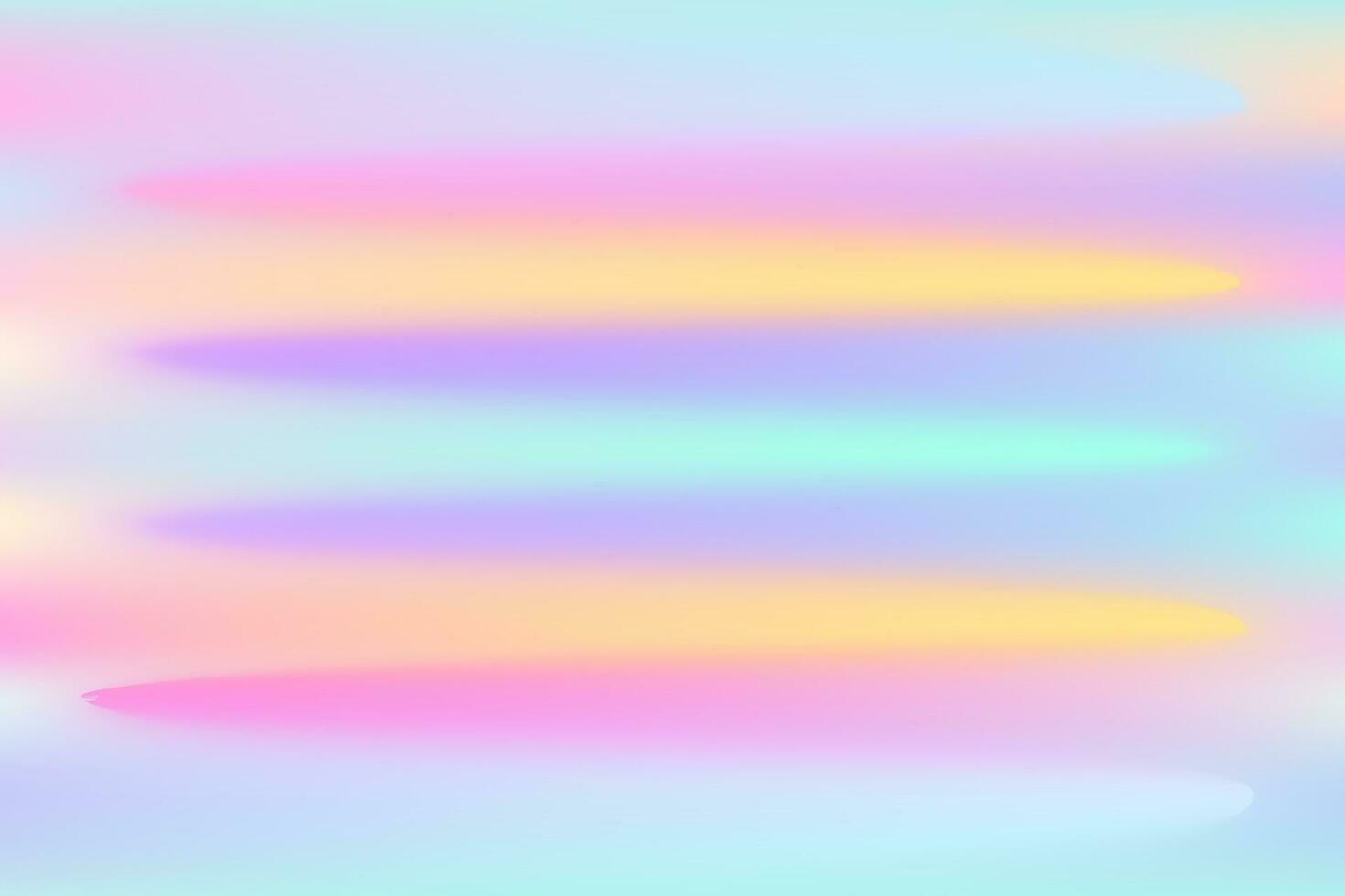 Regenbogen irisierend holographisch Gradient Hintergrund. verträumt Fantasie Einhorn Gradation Farbe. Vektor Illustration