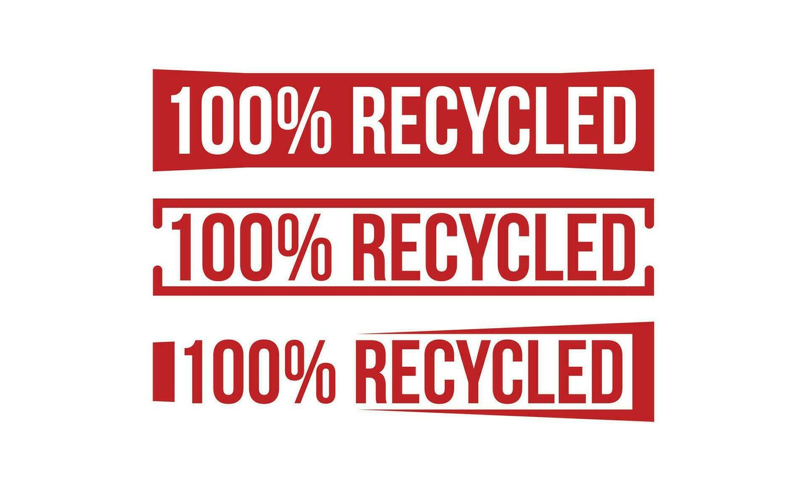 100 Prozentsatz recycelt Grunge Gummi Briefmarke auf Weiß Hintergrund. 100 Prozentsatz recycelt Gummi Briefmarke. vektor