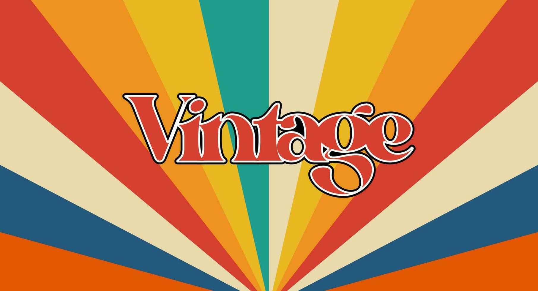 häftig retro bakgrund. abstrakt färgrik och texturerad vågig form design. vektor