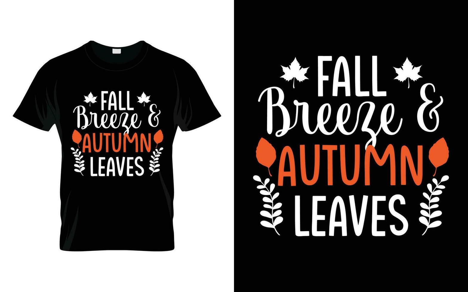 fallen Brise und Herbst Blätter glücklich das Erntedankfest fallen Jahreszeit T-Shirt vektor