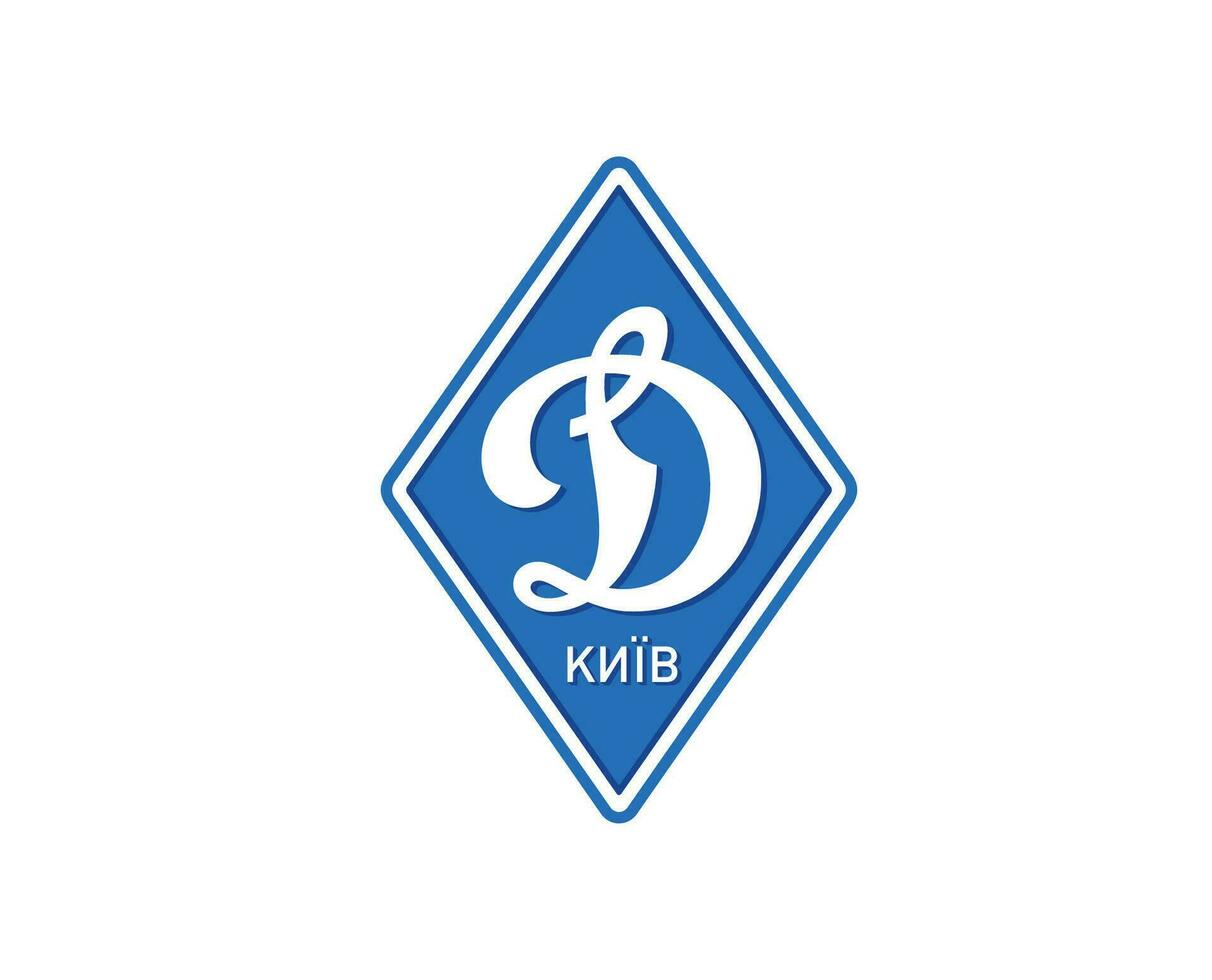 dynamo kyiv klubb symbol logotyp ukraina liga fotboll abstrakt design vektor illustration