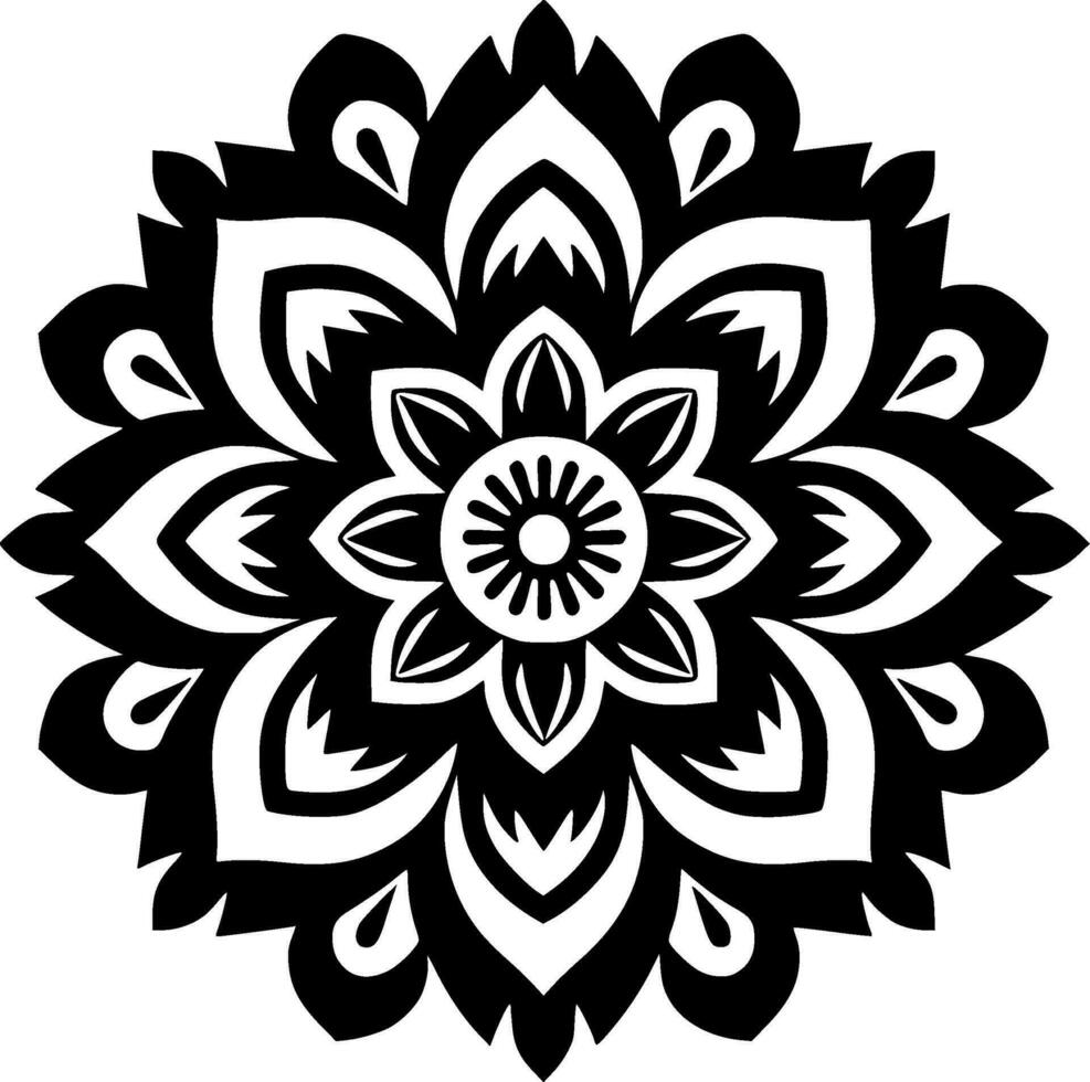 Mandala - - hoch Qualität Vektor Logo - - Vektor Illustration Ideal zum T-Shirt Grafik