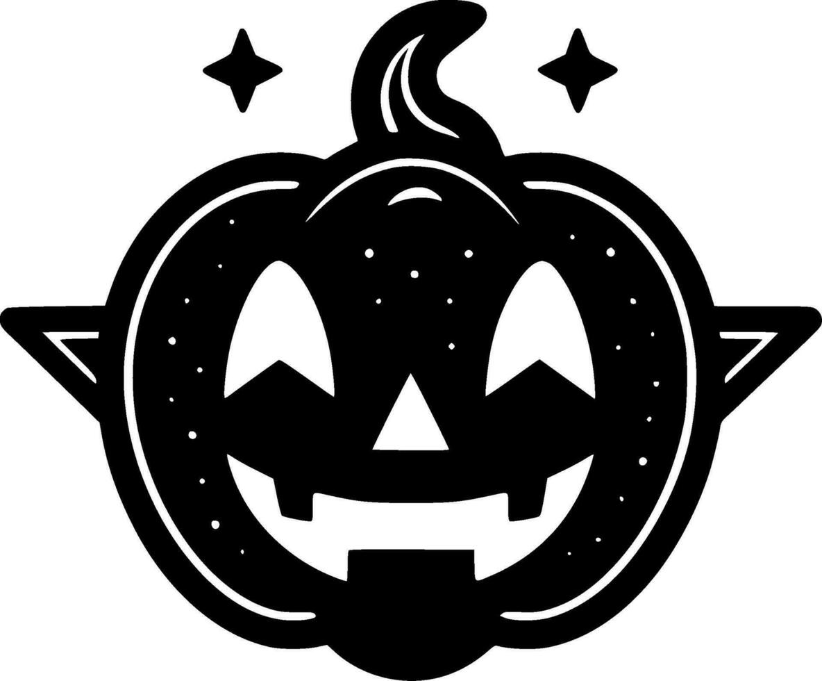 halloween, minimalistisk och enkel silhuett - vektor illustration