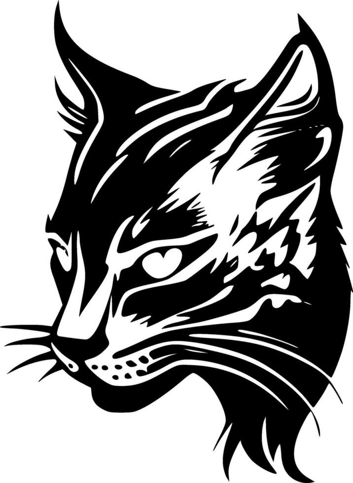 wilde Katze - - hoch Qualität Vektor Logo - - Vektor Illustration Ideal zum T-Shirt Grafik