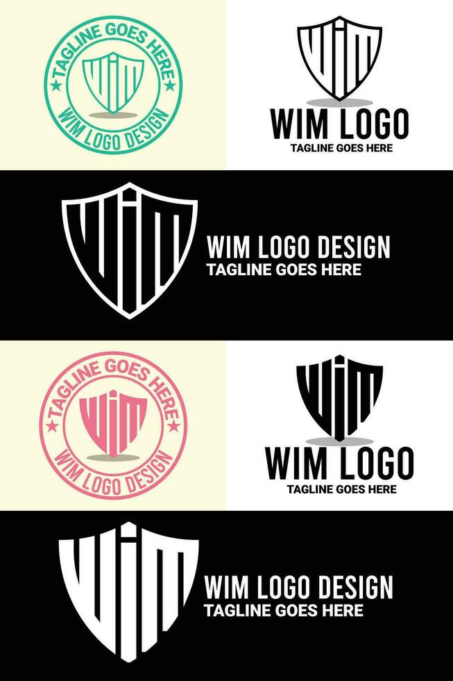 minimalistisk, alfabet, monogram, och brev mark logotyp design bunt vektor