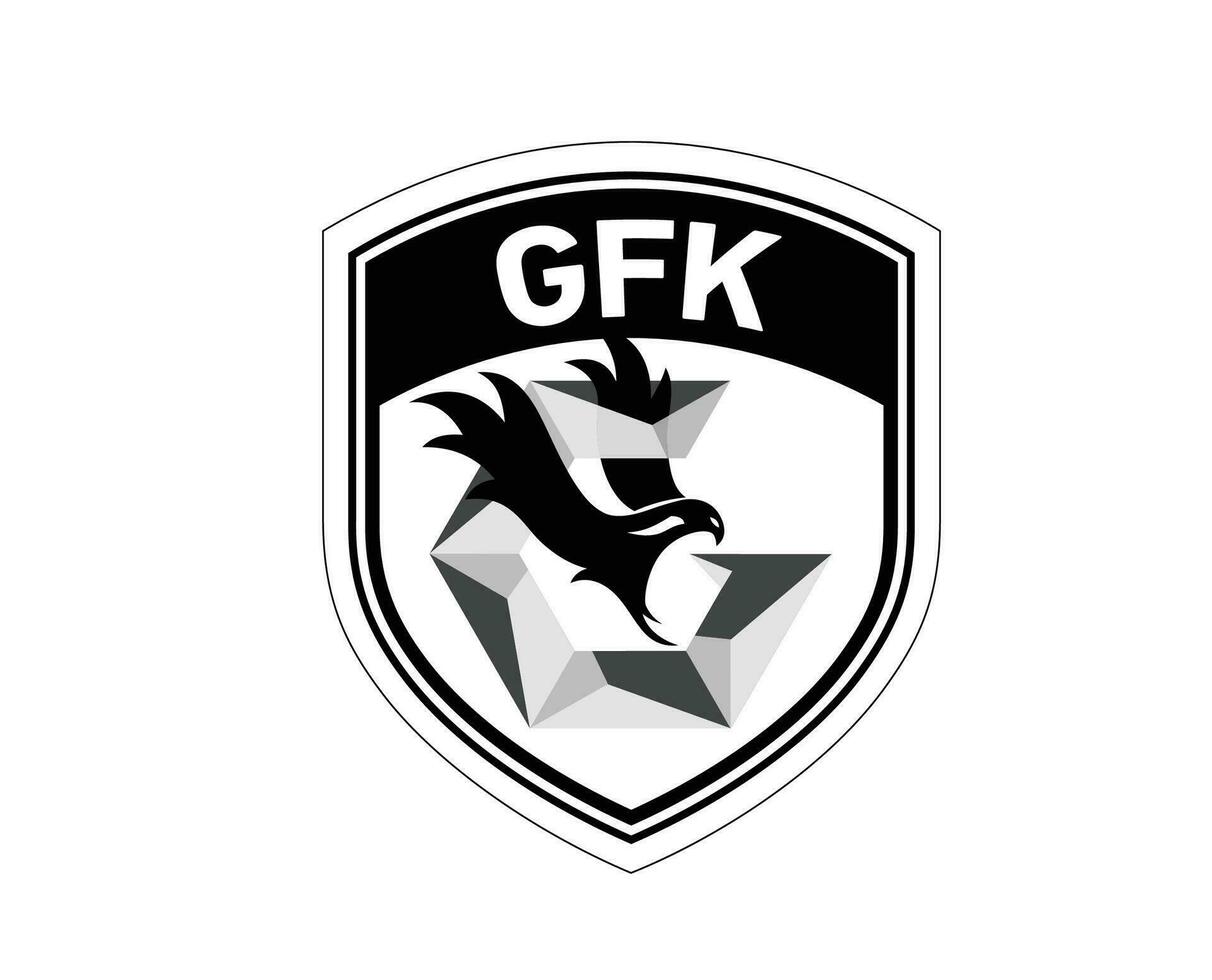 Gaziantep fk Verein Symbol Logo schwarz Truthahn Liga Fußball abstrakt Design Vektor Illustration