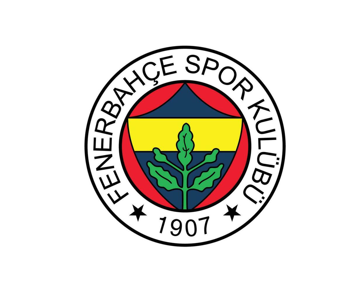 fenerbahce klubb logotyp symbol Kalkon liga fotboll abstrakt design vektor illustration