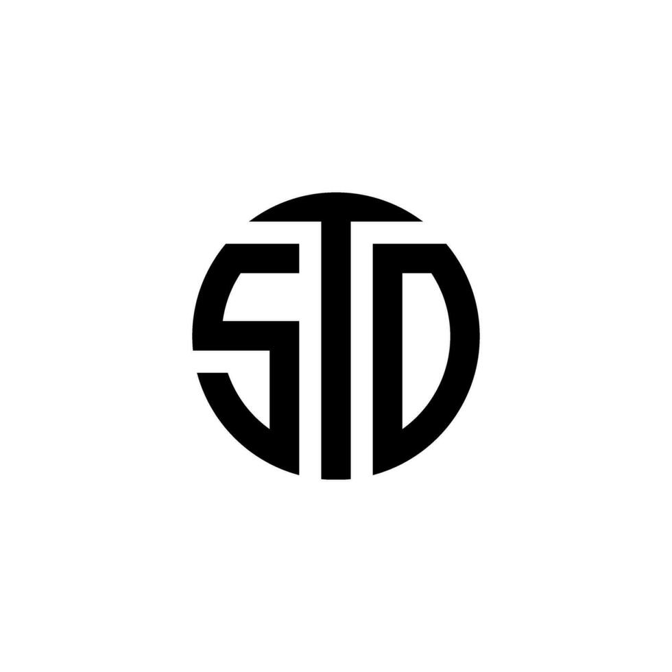 Initiale Brief std Logo Monogramm Design Vektor Vorlage. abstrakt Brief sd verknüpft Logo