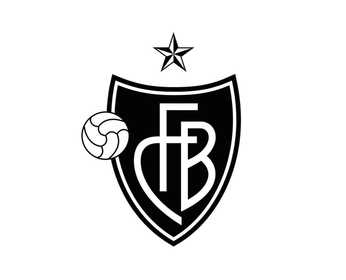 basel klubb symbol logotyp svart schweiz liga fotboll abstrakt design vektor illustration