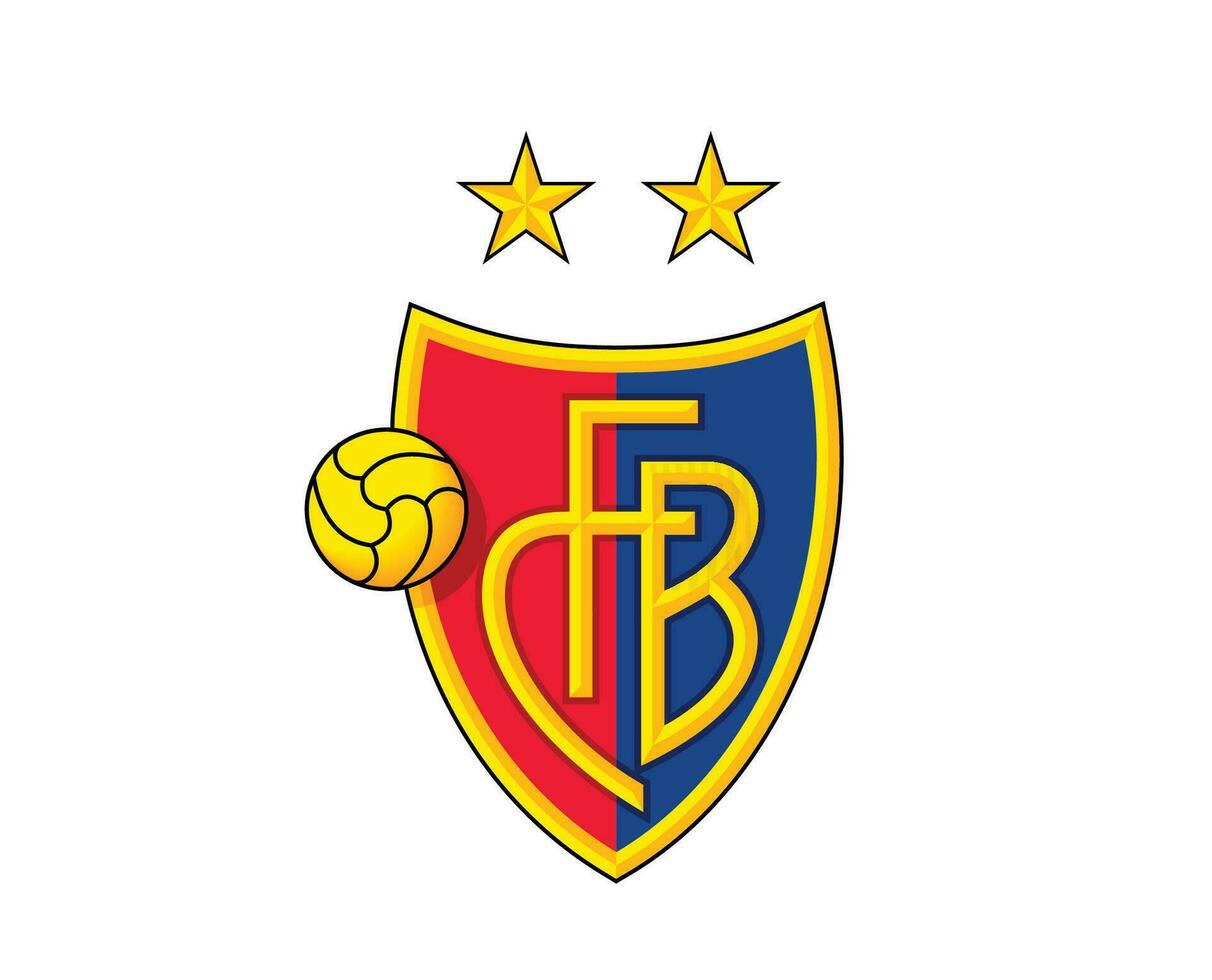 Basel Verein Logo Symbol Schweiz Liga Fußball abstrakt Design Vektor Illustration