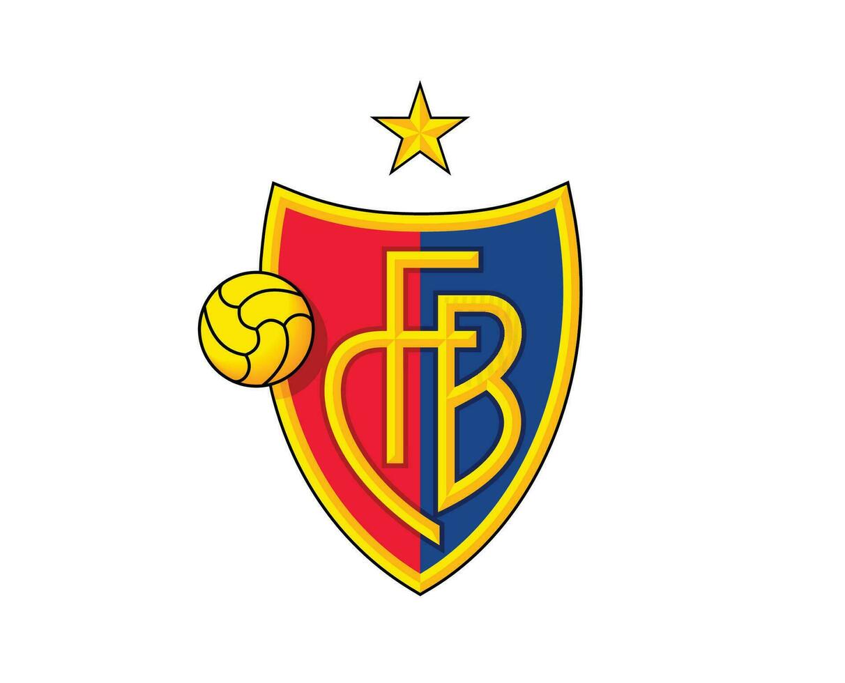 Basel Verein Symbol Logo Schweiz Liga Fußball abstrakt Design Vektor Illustration