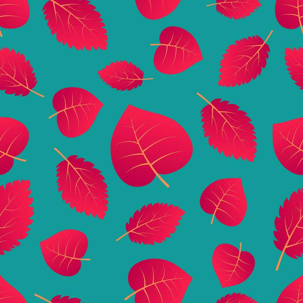 Herbst nahtloser Hintergrund mit bunten Ahornblättern. design für herbstplakate, geschenkpapiere und feiertagsdekorationen. Vektor-Illustration vektor
