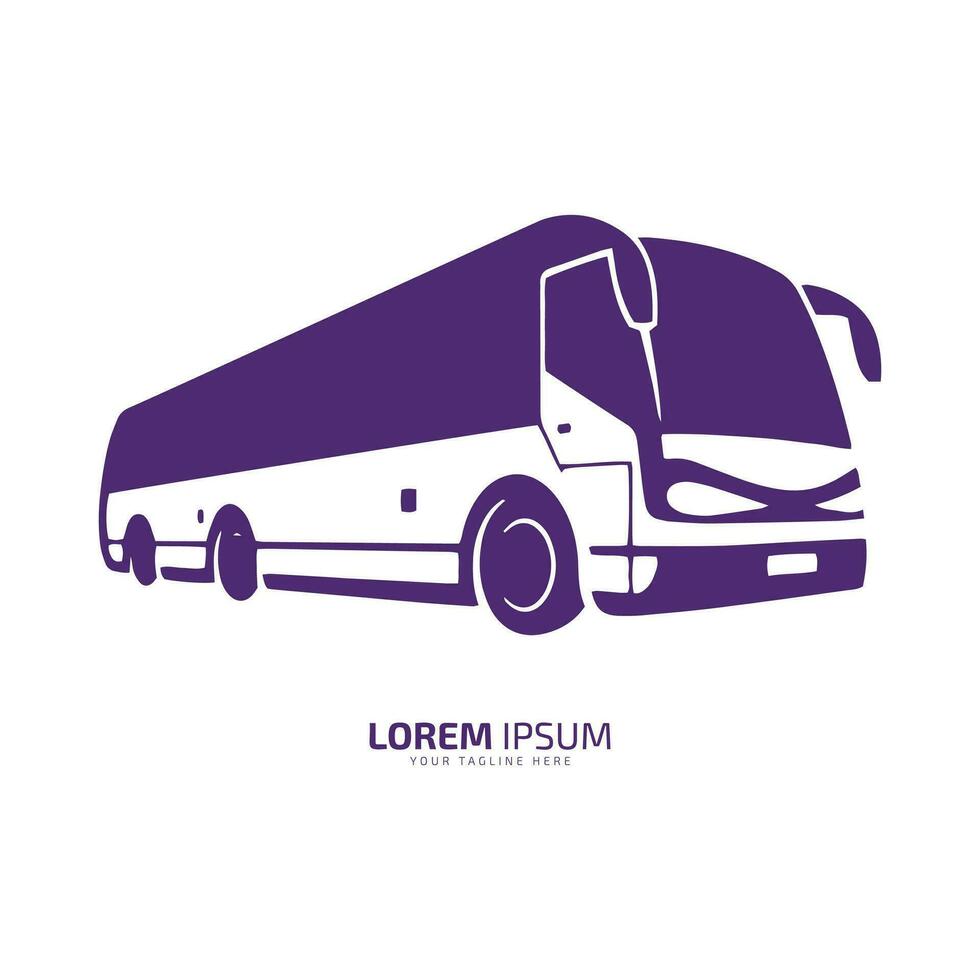 Bus Logo Schule Bus Symbol Silhouette Vektor Design