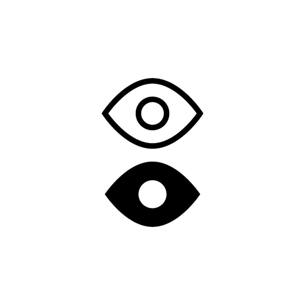 Auge Symbol Design Vektor Vorlagen