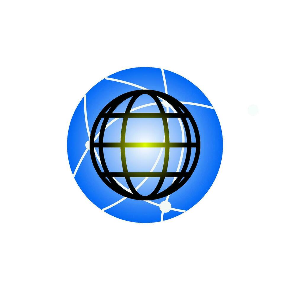 Globus-Icon-Vektor-Design-Vorlagen vektor