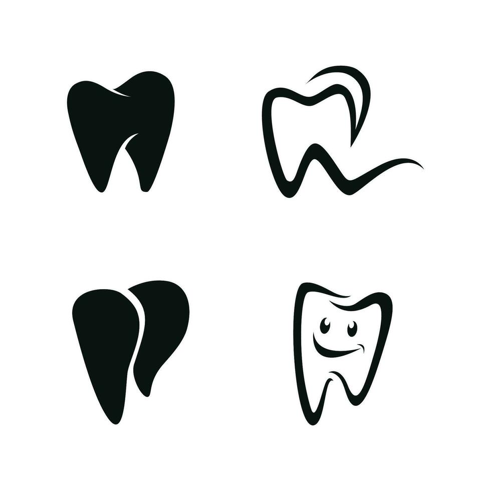 dental logotyp design vektor template.creative tandläkare logotyp. tandvårdsklinik vektor logotyp.