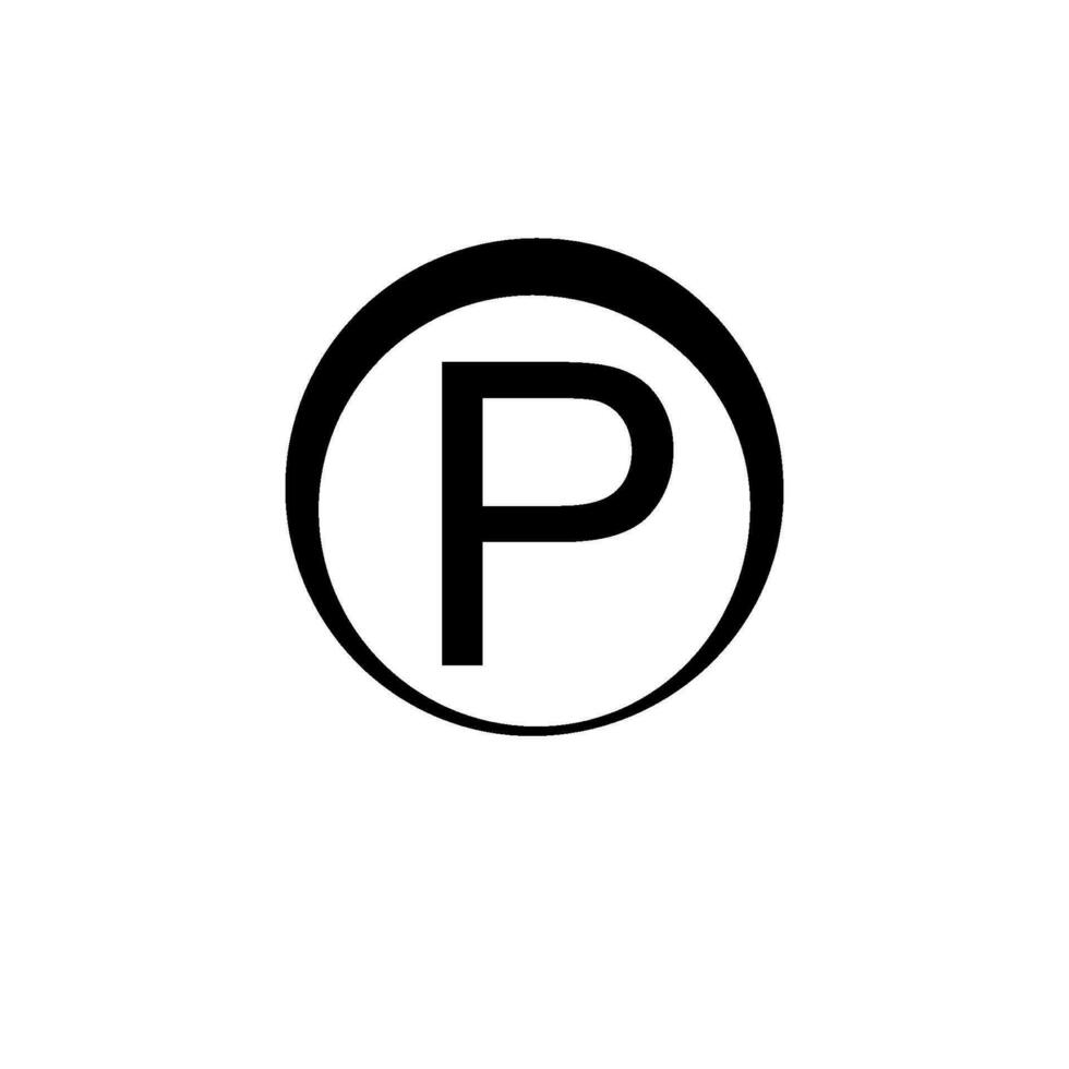 Parkplatz Symbol Vektor Design Vorlagen