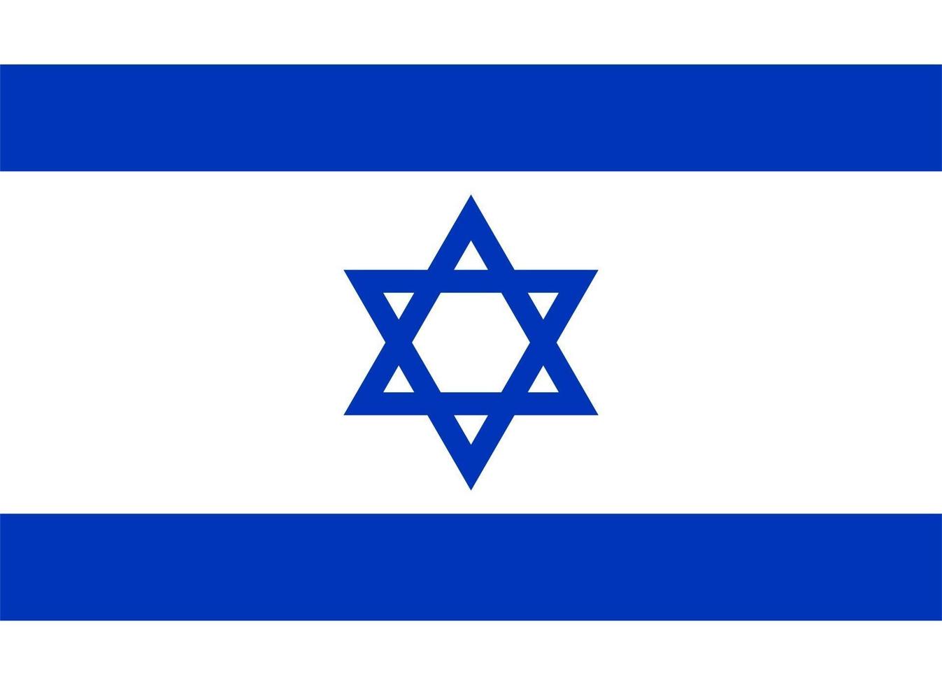 israelisk israels flagga vektor