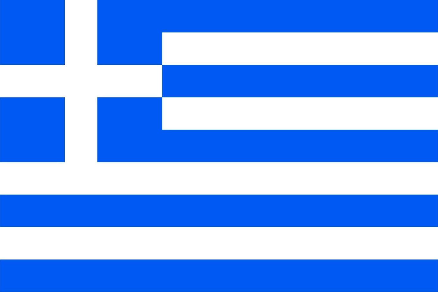 griechische flagge von griechenland vektor