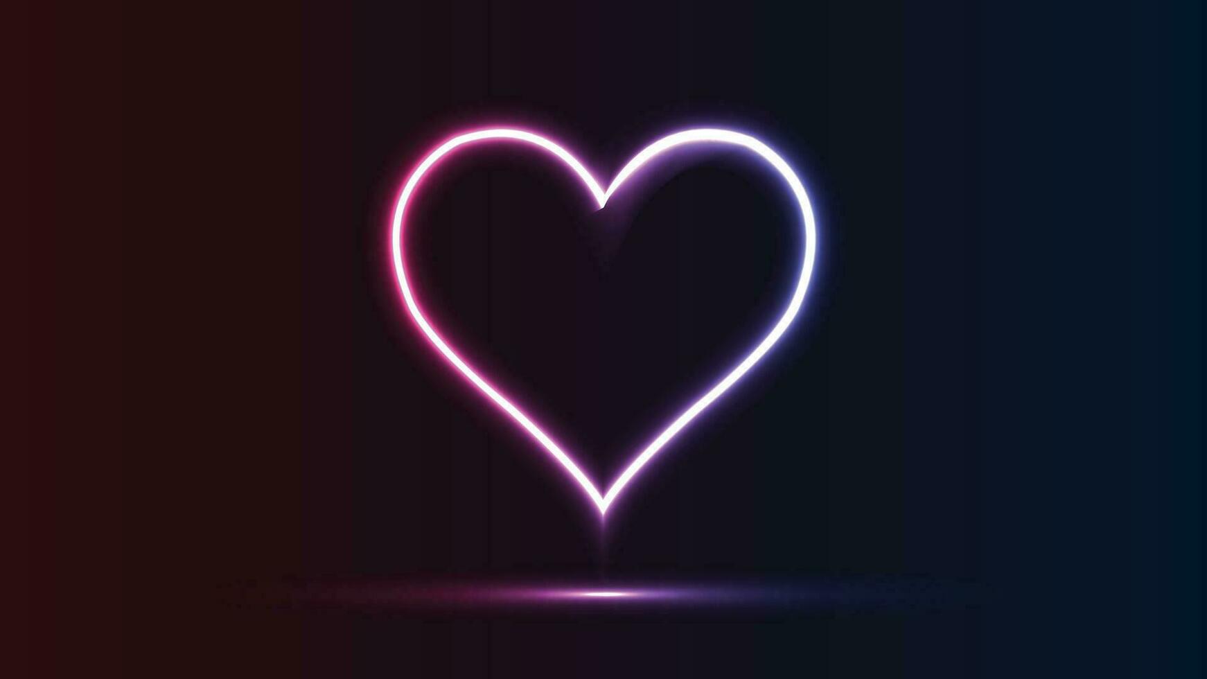 Neon- Liebe Rahmen Design, Liebe Neon- vektor