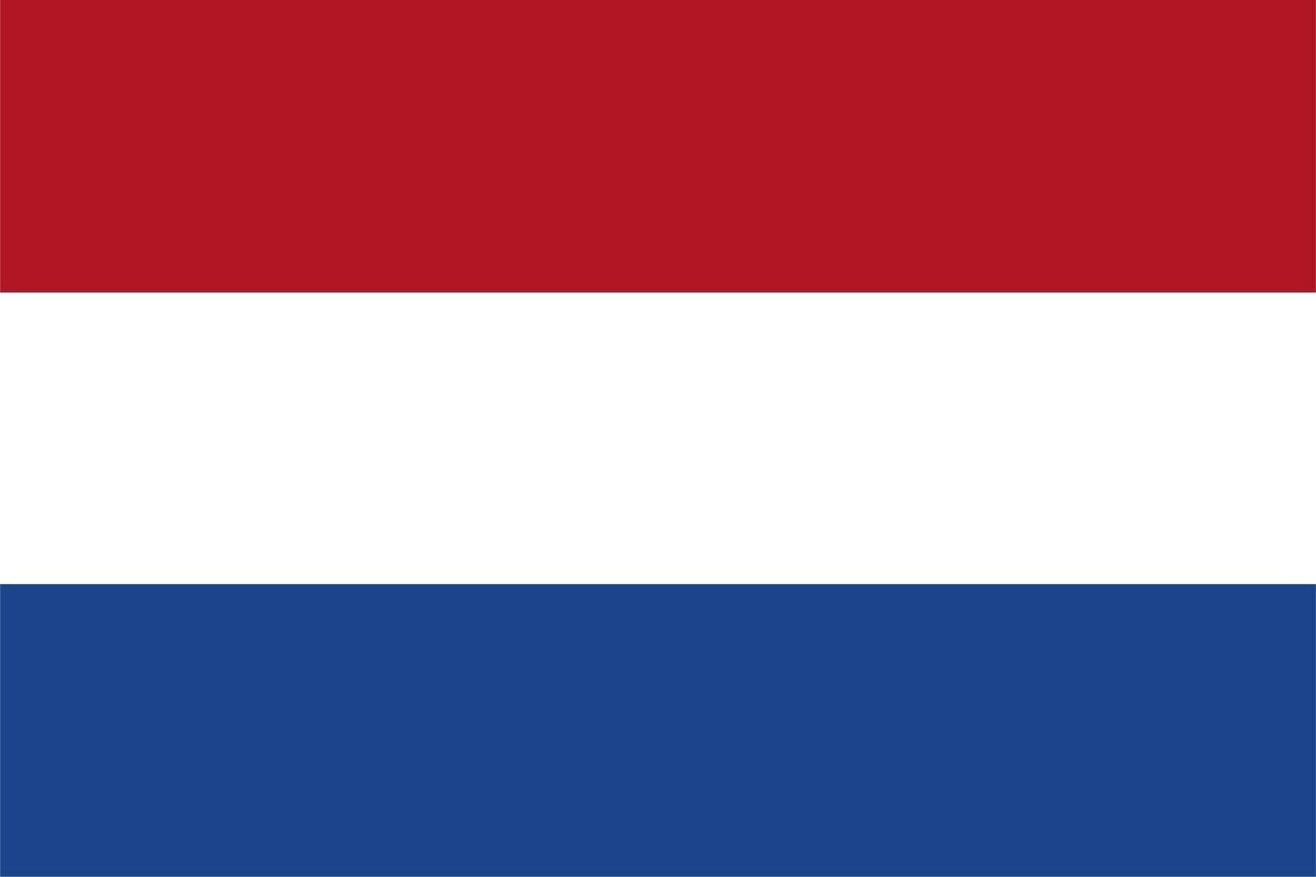 nederländsk nederländska flagga vektor