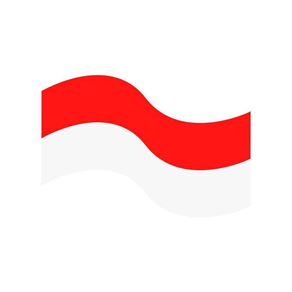 oberoende indonesiska flagga, ikon element illustration vektor