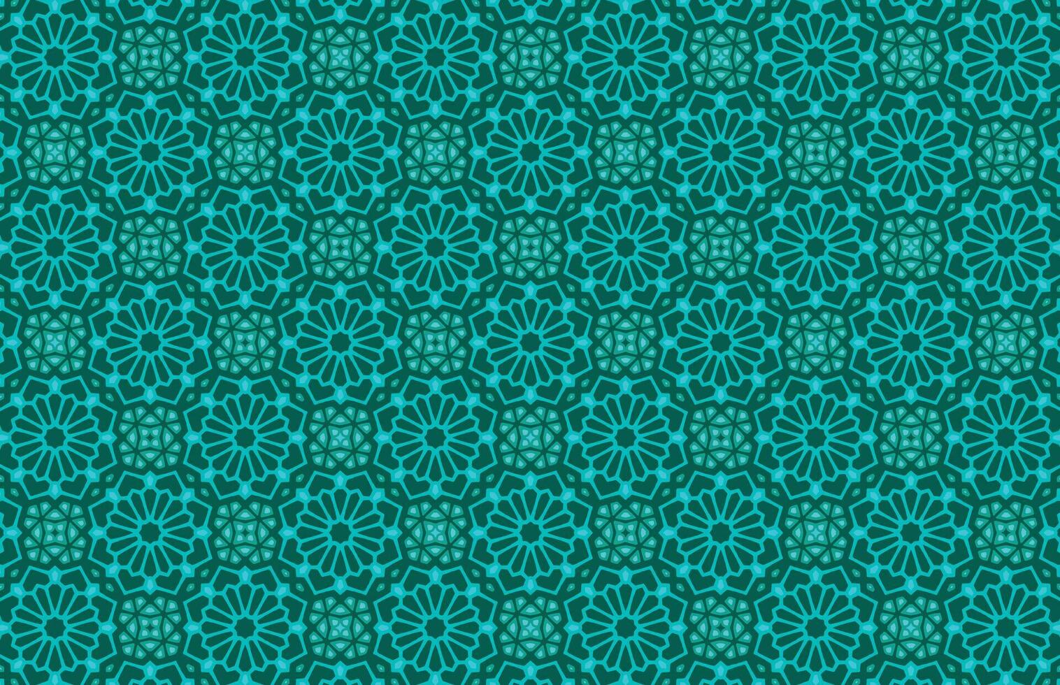 Blau Farbe Mandala Design Textil- Stoff Muster vektor