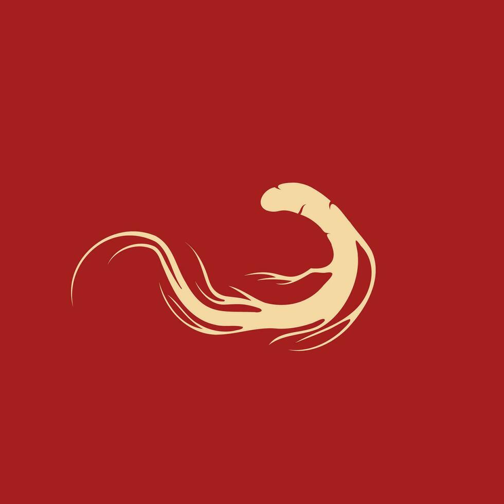 Ginseng Vektor Symbol Illustration Design