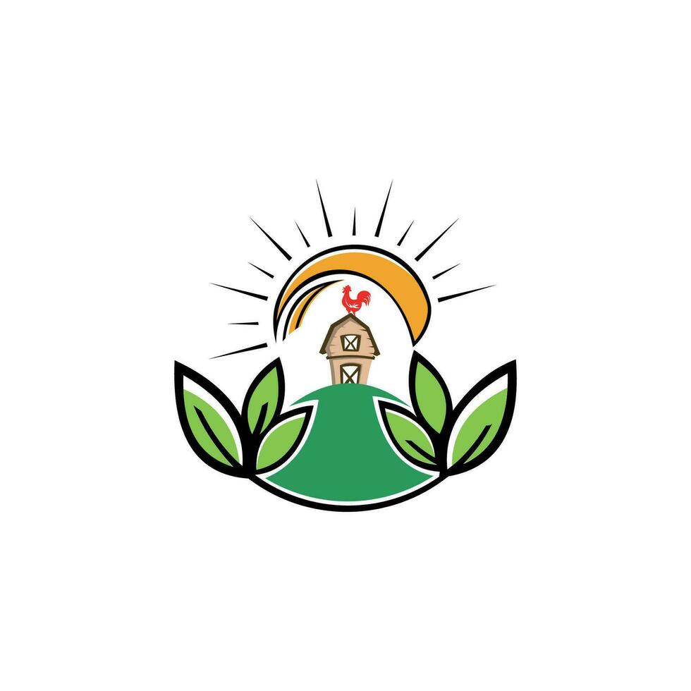 Mais Landwirtschaft Logo. Landwirtschaft Logo Vorlage vektor