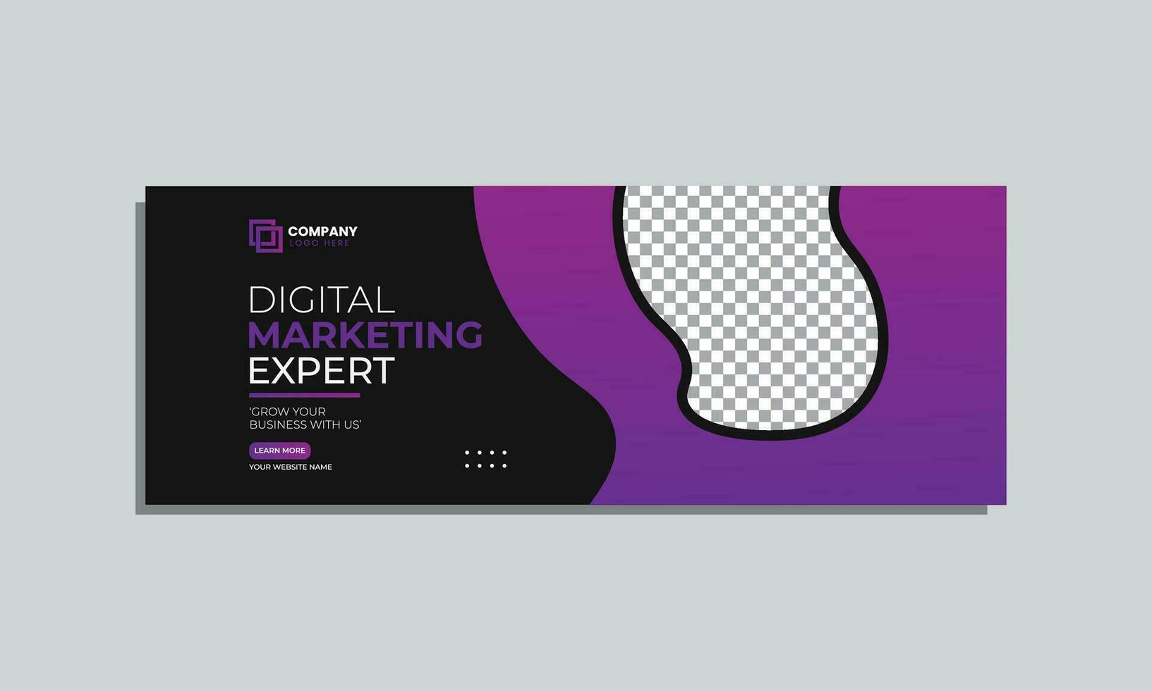 Digital Marketing Agentur Sozial Medien Startseite Banner Design. korporativ Geschäft kreativ Sozial Medien Startseite Banner Post Vorlage vektor