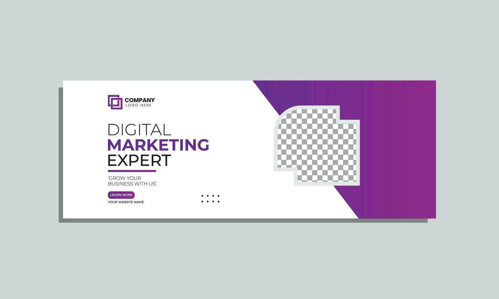 Digital Marketing Agentur Sozial Medien Startseite Banner Design. korporativ Geschäft kreativ Sozial Medien Startseite Banner Post Vorlage vektor