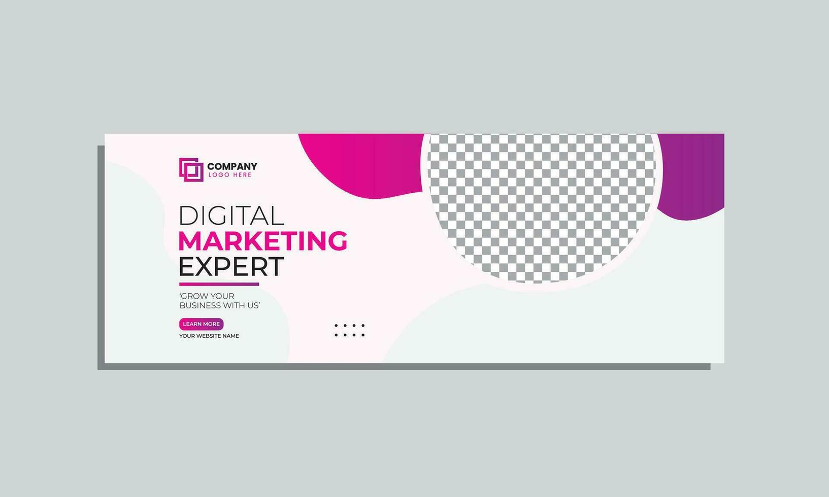 Digital Marketing Agentur Sozial Medien Startseite Banner Design. korporativ Geschäft kreativ Sozial Medien Startseite Banner Post Vorlage vektor