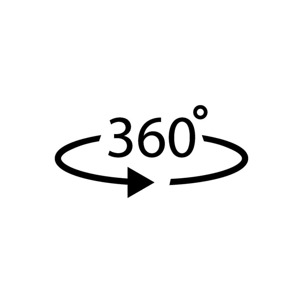 360 grad ikon vektor design mallar