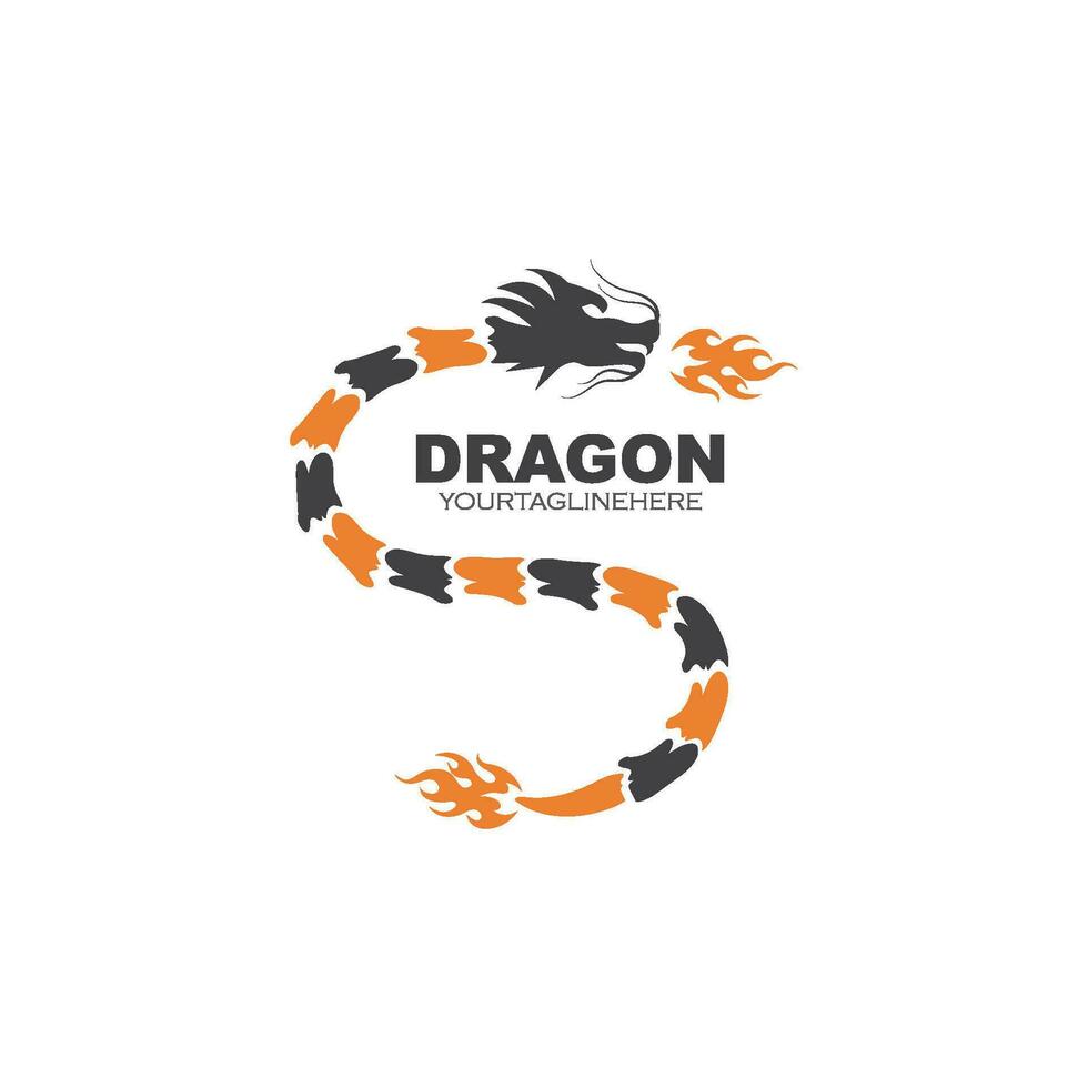 Drachen Logo Symbol Vorlage Vektor