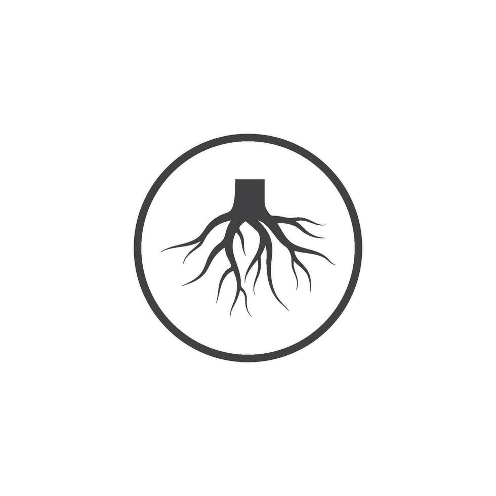 träd rötter vektor ikon illustration design