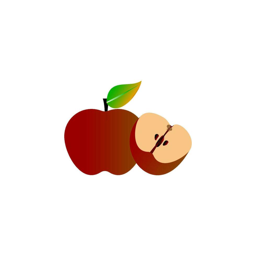äpple frukt ikon design vektor mallar
