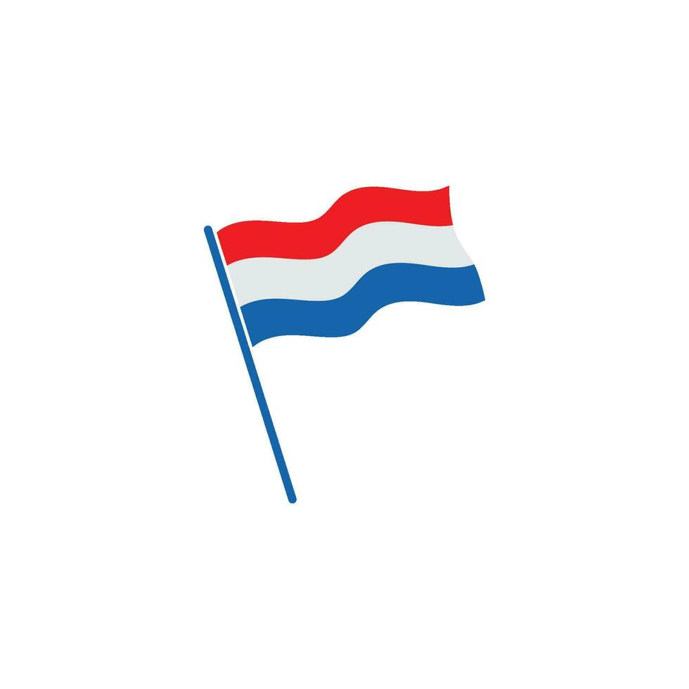 Niederlande Flagge Vektor Illustration Design