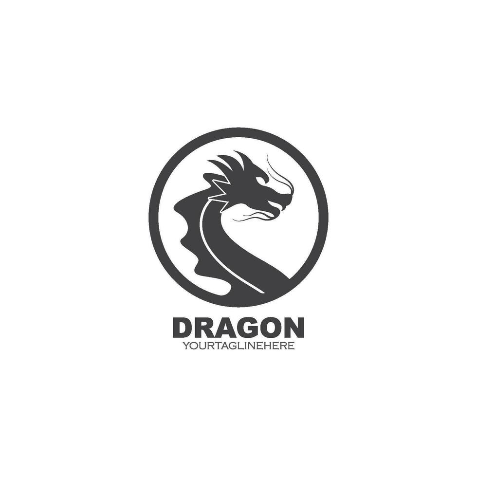 Drachen Logo Symbol Vorlage Vektor