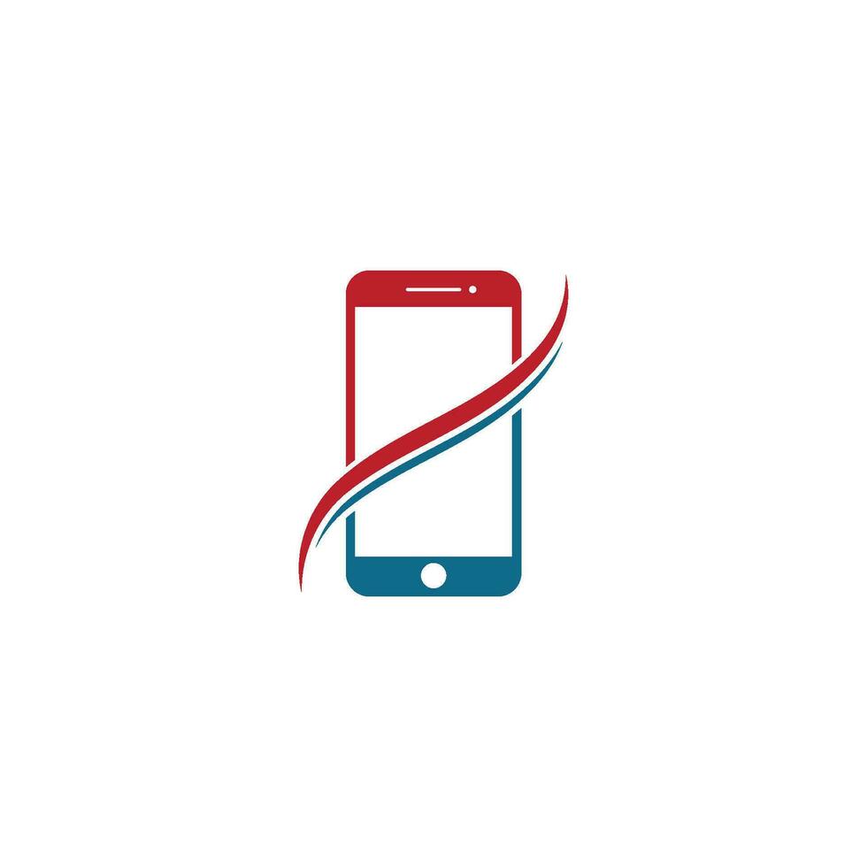 smartphone logotyp ikon vektor illustration design