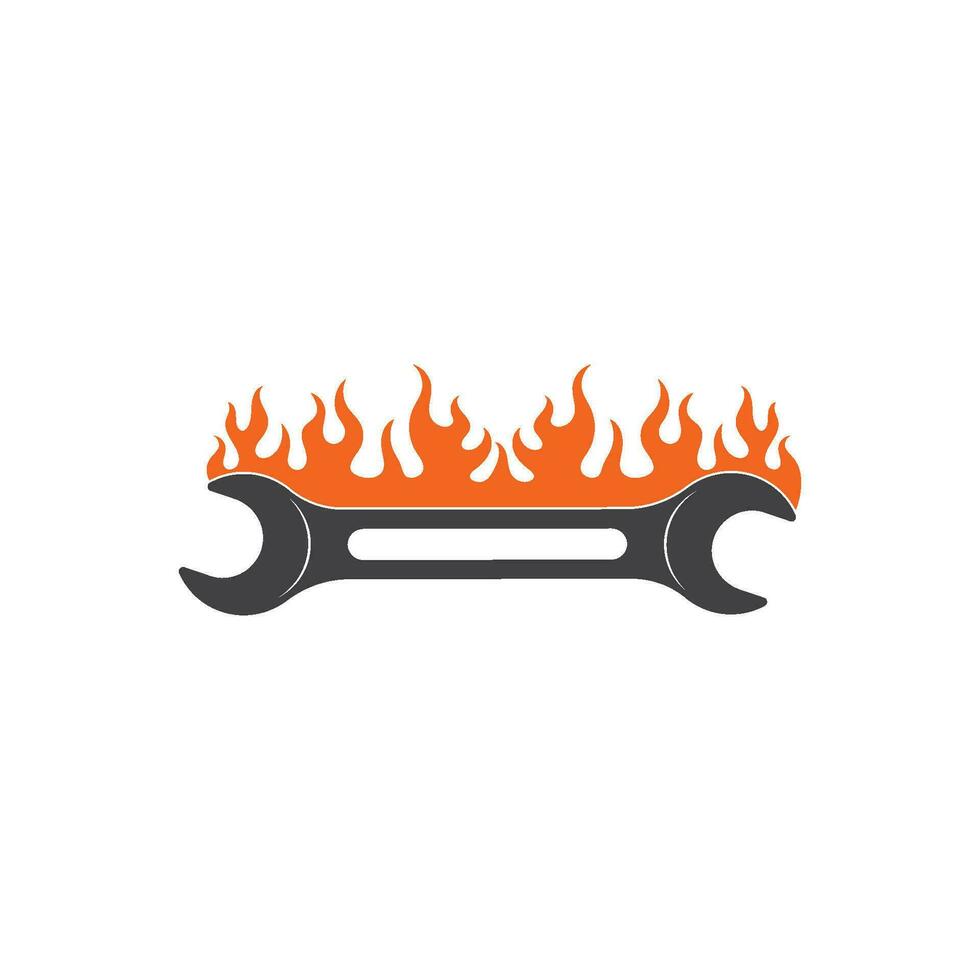 brand rycka vektor illustration och ikon av bil- reparera