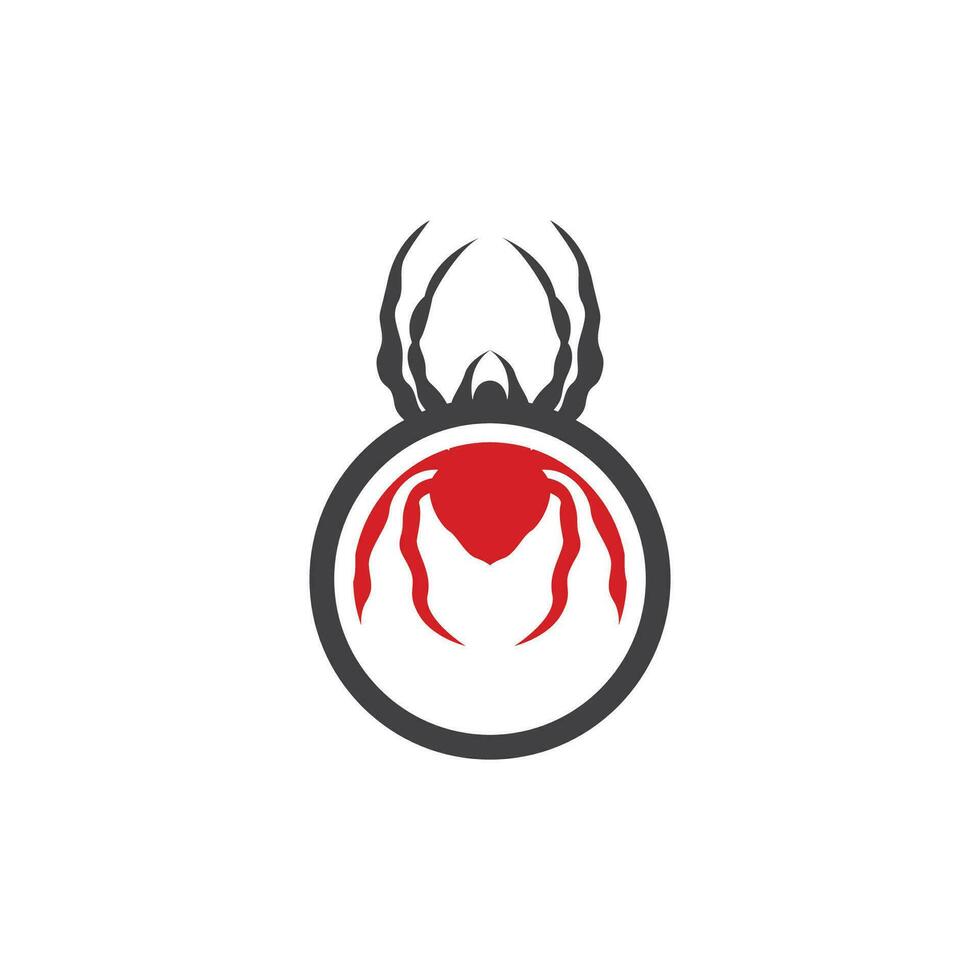 Spinne Logo, retro Jahrgang Insekt Vektor Design Vektor Vorlage