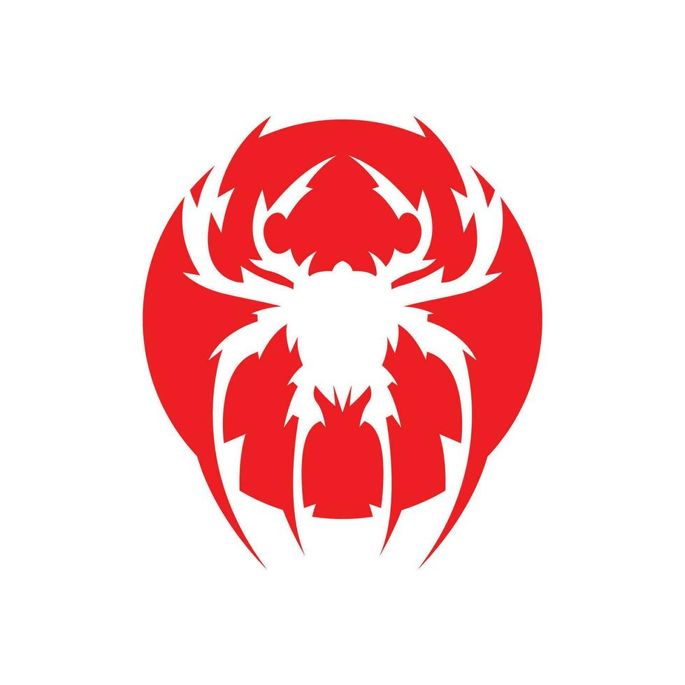 Spinne Logo, retro Jahrgang Insekt Vektor Design Vektor Vorlage