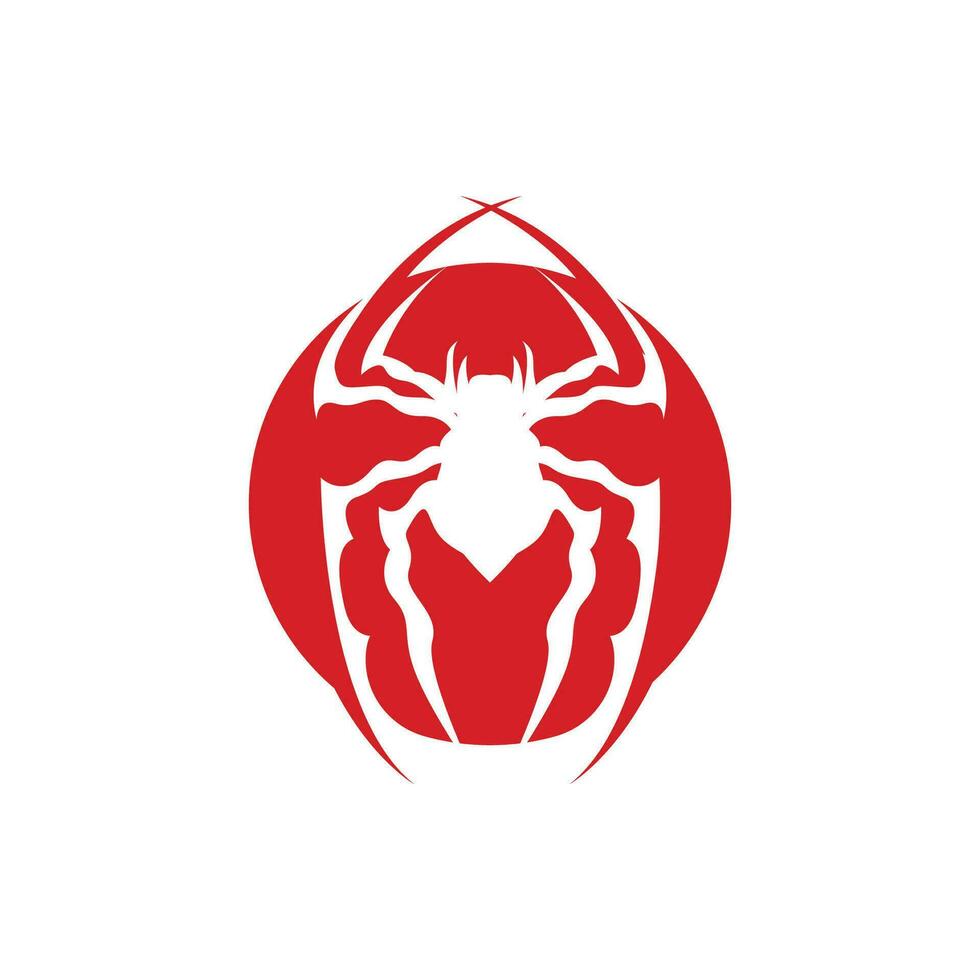 Spinne Logo, retro Jahrgang Insekt Vektor Design Vektor Vorlage