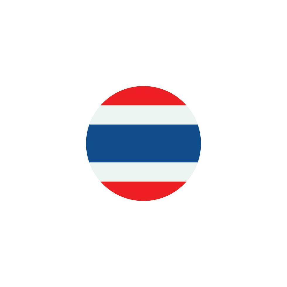 Thailand Flagge Symbol Vektor Illustration