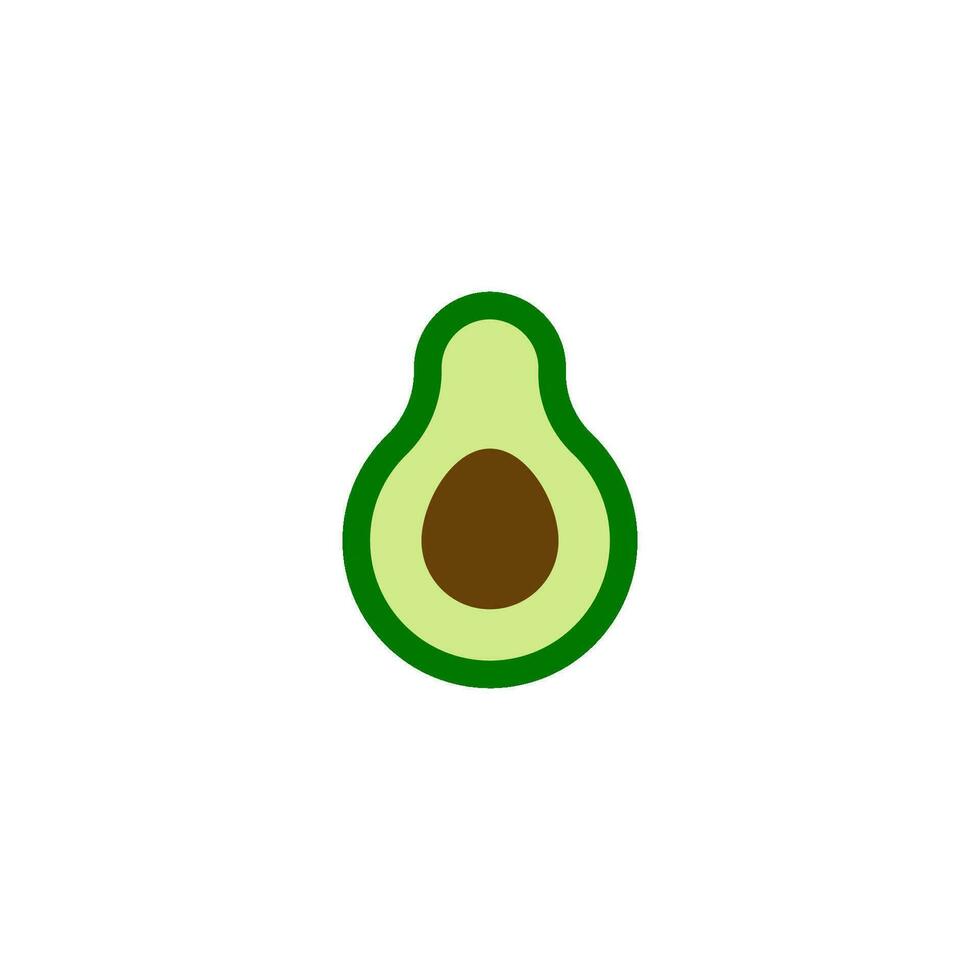 Avocado Symbol Design Vektor Vorlagen