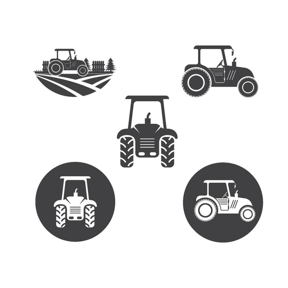 Traktor Farmer Symbol Vektor Illustration Design