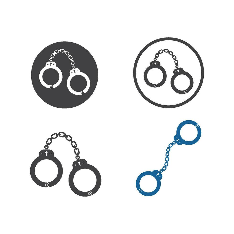 Handschelle Vektor Symbol Illustration Design