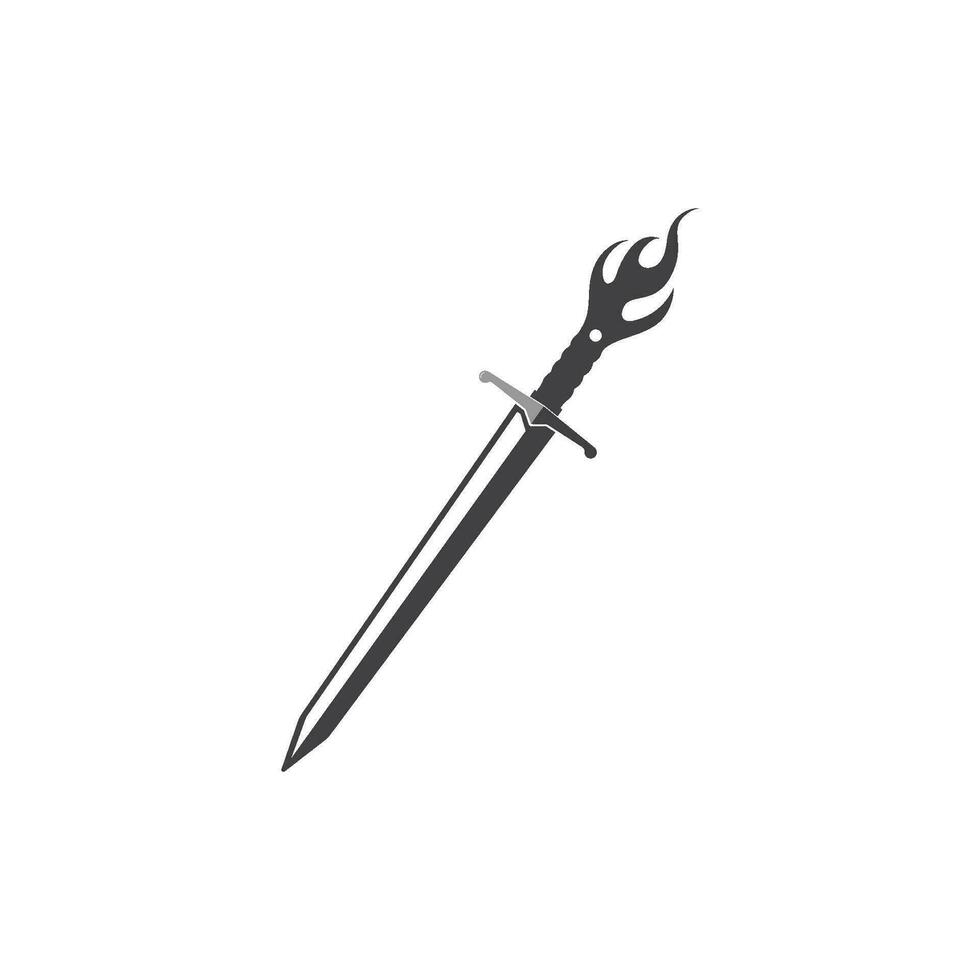 Schwert Logo Symbol Vektor Illustration Design