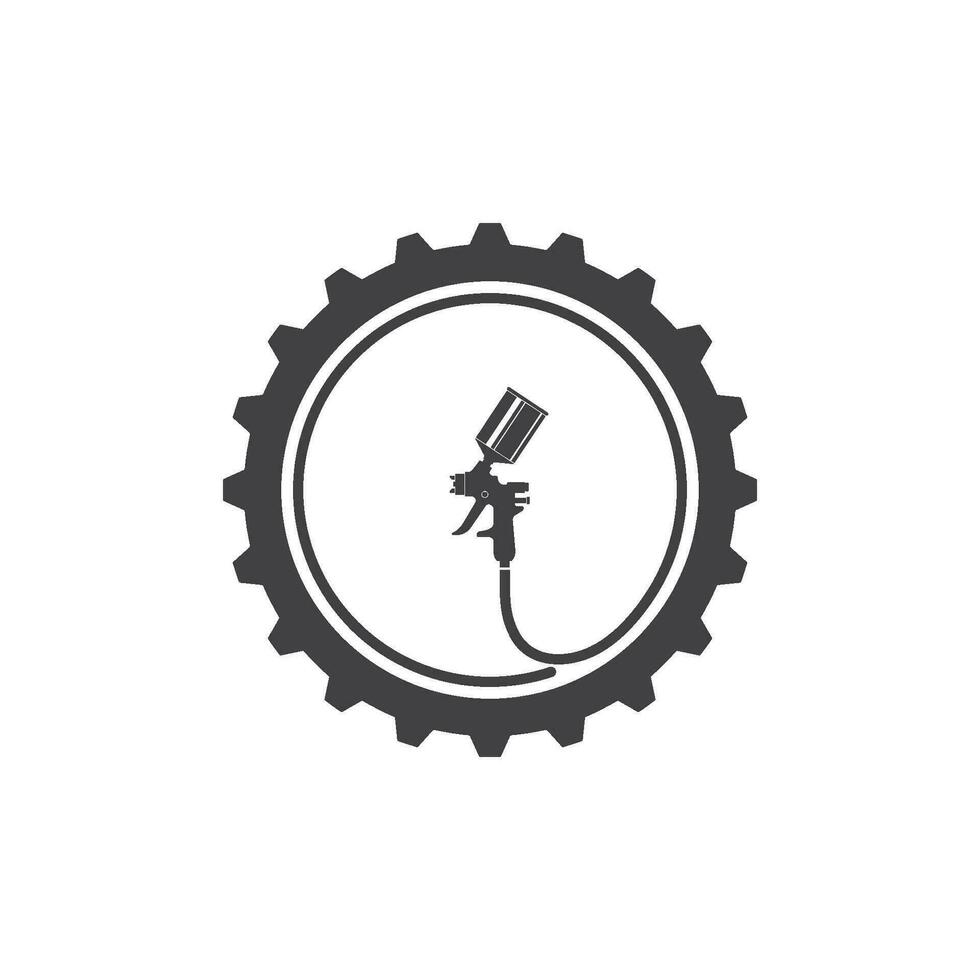 sprutpistol redskap vektor ikon illustration design